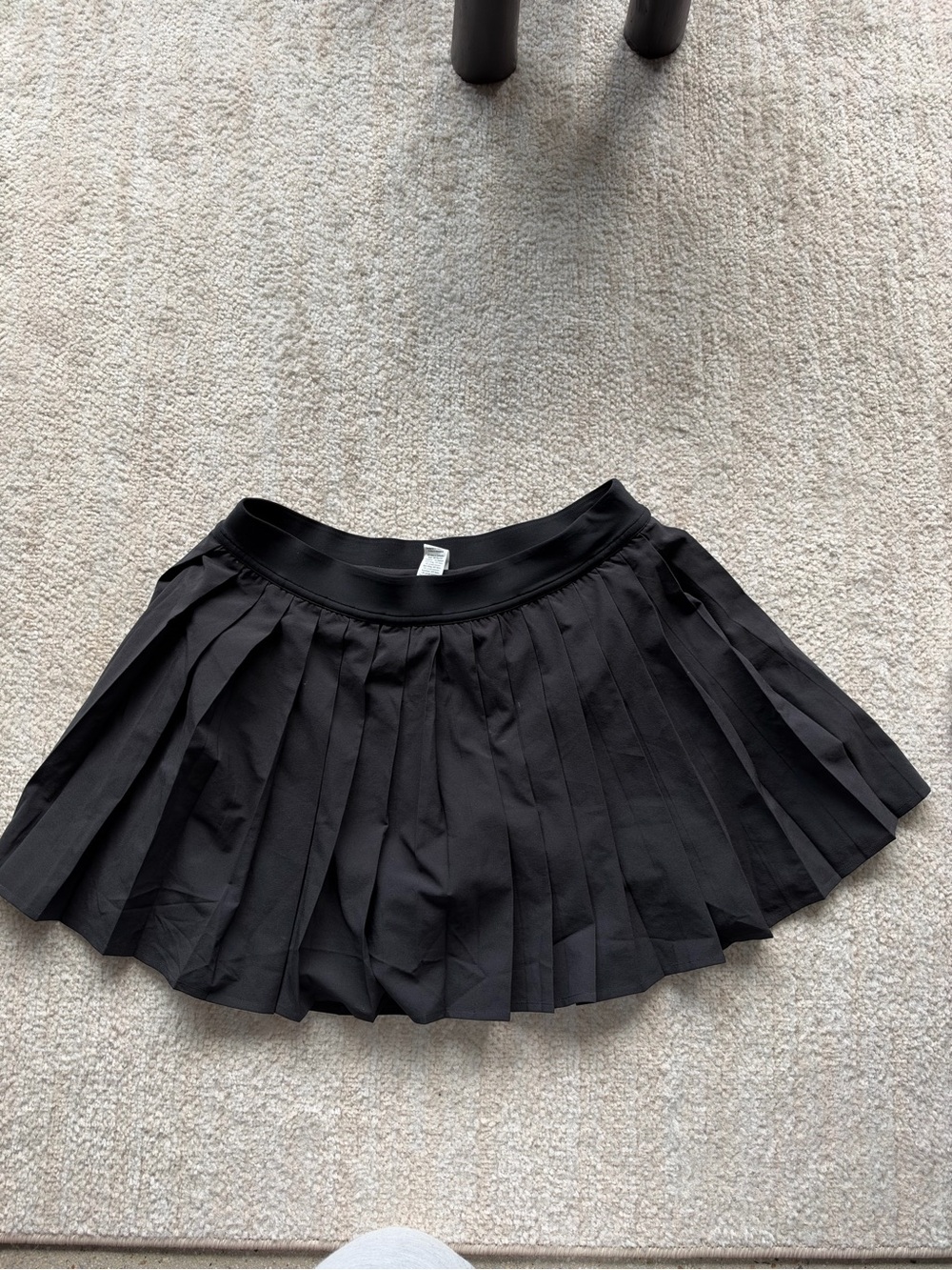lululemon athletica Black Pleated Skater Skirt